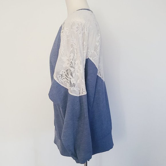 Refashioned Boho Lace Sweatshirt (M/L) - Picture 7 of 7
